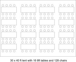 30 x 40 High Peak Tent Rental in Grand Rapids
