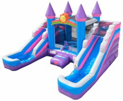 princess castle bounce house with 2 water slides rental grand rapi 1 Princess Castle Bounce House with 2 Water Slides