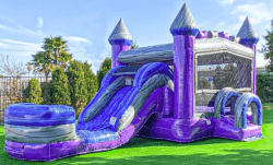 purple bounce house with water slide rentals grand rapids 17674691 1 Purple Bounce House with Water Slide