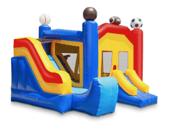 sports slide bounce house 1767377567 Sports Bounce House with Slide Basketball Hoop