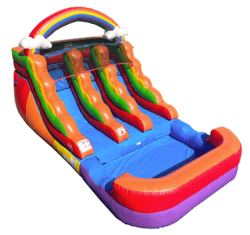 12Ft Rainbow Double Water Slide