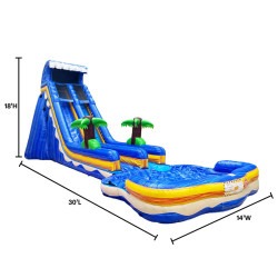 blueslide 1770310411 18ft Blue Wave Slide