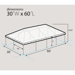 dim 30 x 60ft Frame Tent
