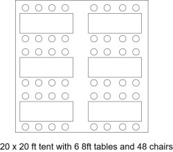 20 x 20ft High Peak Frame Tent